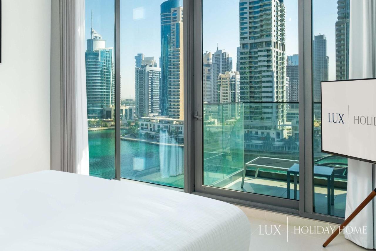 Lux - Contemporary Suite With Full Marina View Dubai Exterior foto